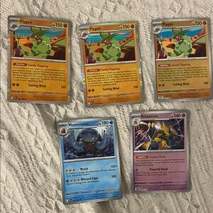 Pokemon Trading Card Set - Yellow, Blue, Purple